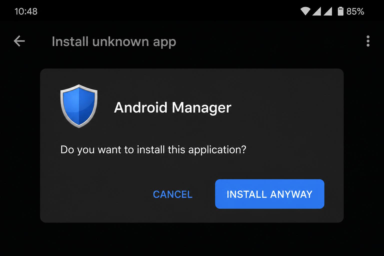 Spy Tesco setup step 3 — install APK and register